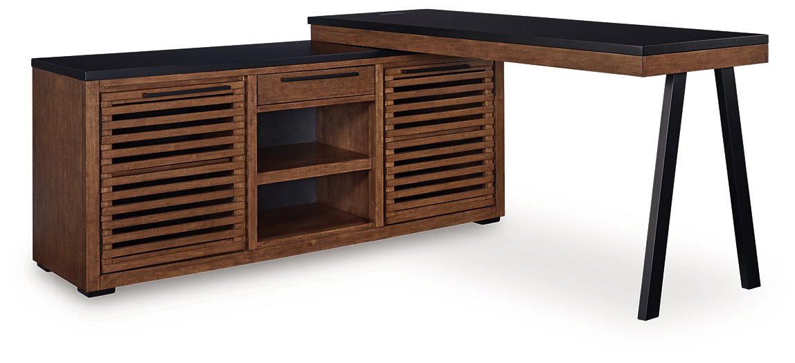 Kallari Credenza with Desk Return - Pierce Furniture Gallery