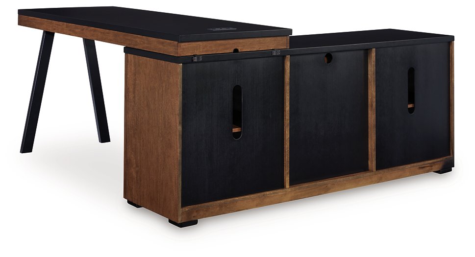 Kallari Credenza with Desk Return - Pierce Furniture Gallery