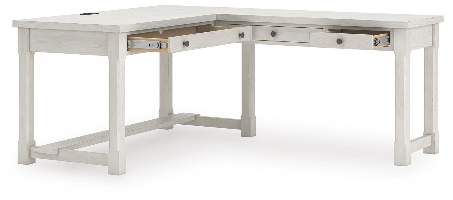 Robbinsdale L-Shaped Home Office Desk - Pierce Furniture Gallery