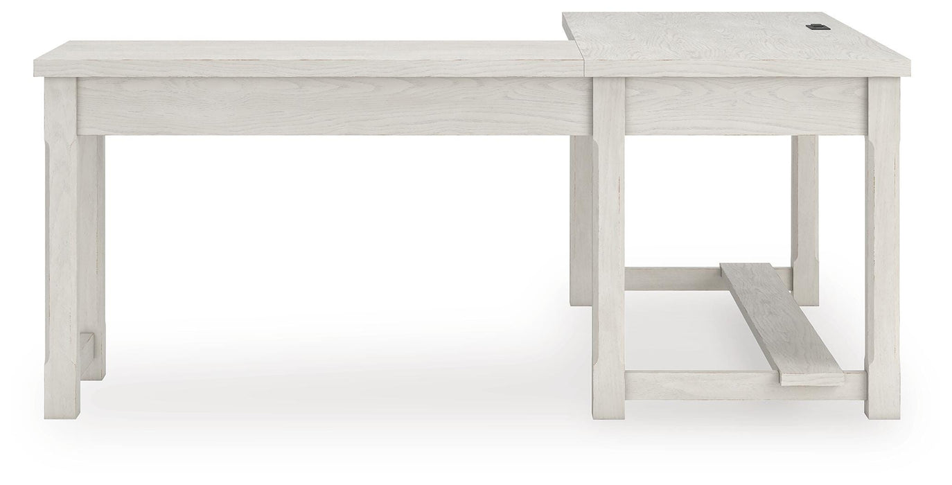 Robbinsdale L-Shaped Home Office Desk - Pierce Furniture Gallery