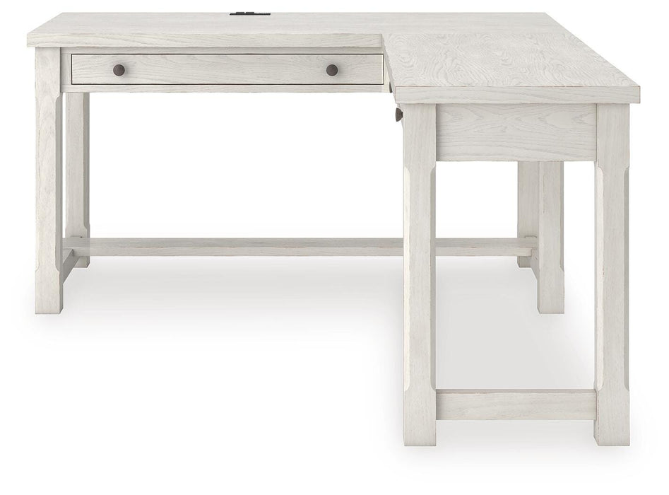 Robbinsdale L-Shaped Home Office Desk - Pierce Furniture Gallery