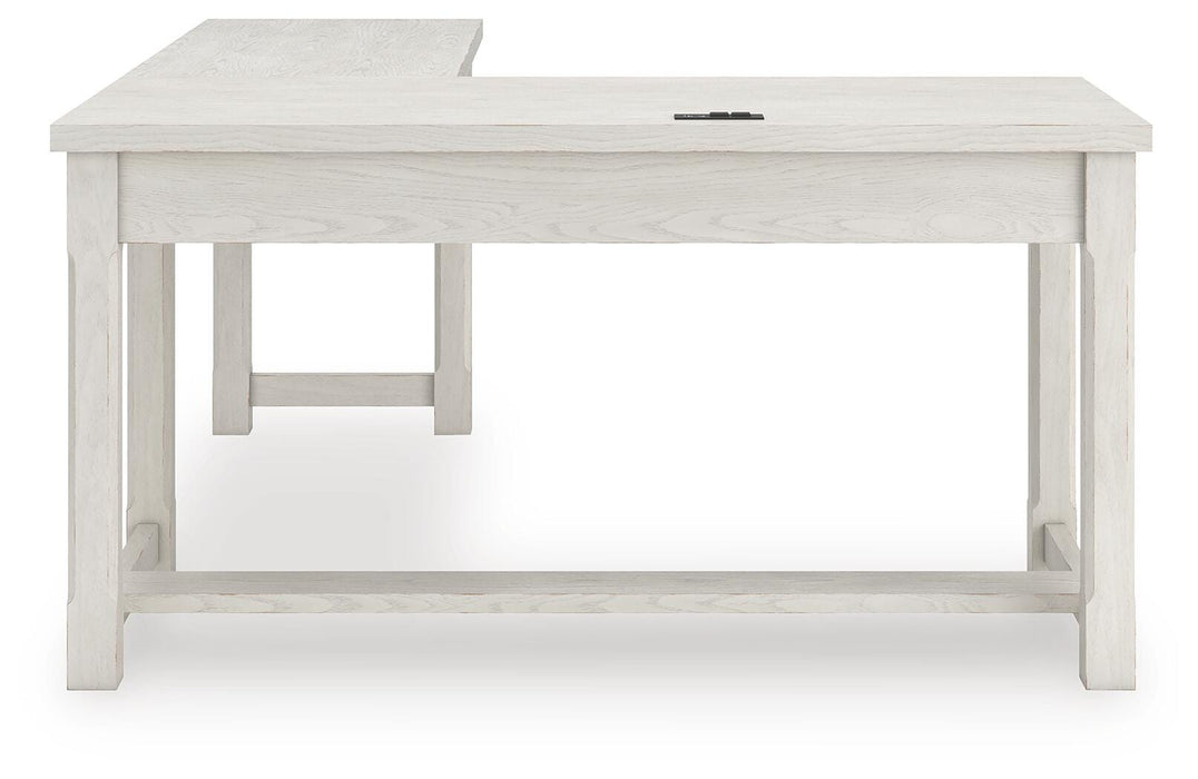 Robbinsdale L-Shaped Home Office Desk - Pierce Furniture Gallery