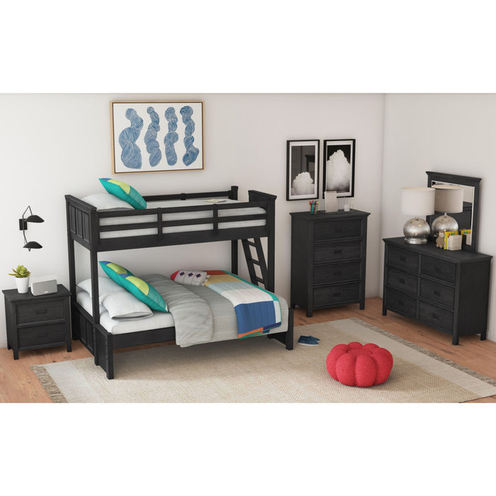 Hampton Kids Over Bunk with Ladder Bedroom Set