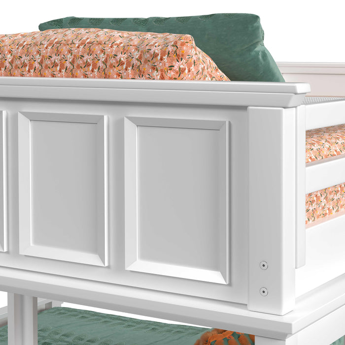 Hampton Kids Over Loft with Ladder and Desk with Speaker Bedroom Set