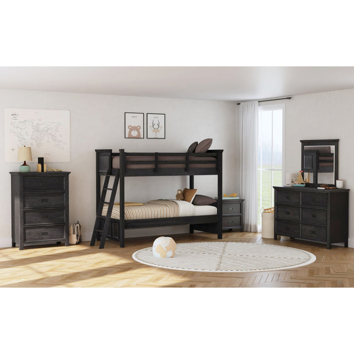 Hampton Kids Over Bunk with Ladder Bedroom Set