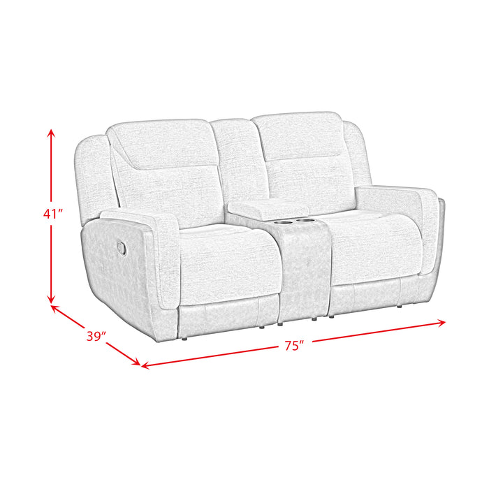 Hornet 3PC Living Room Set in Rancho Grey-Sofa, Loveseat & Recliner