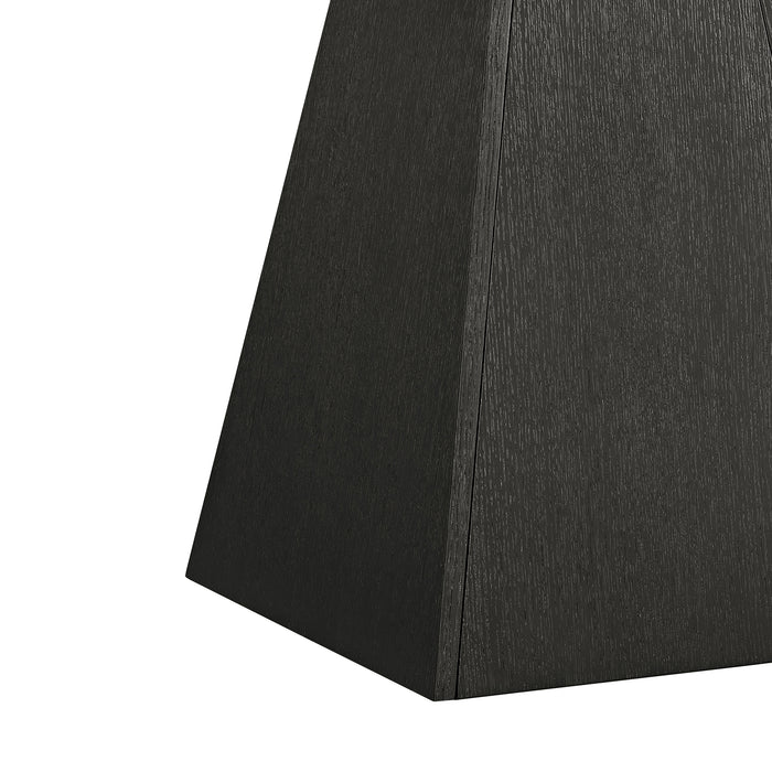 Jemma End Table in Grey and Dark Espresso - Pierce Furniture Gallery