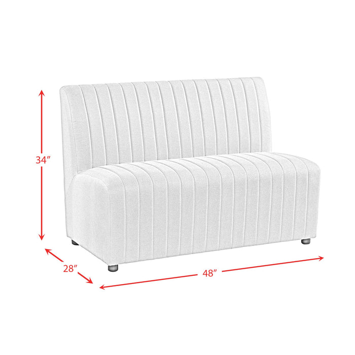 Jemma Upholstered Bench in Beige Linen - Pierce Furniture Gallery