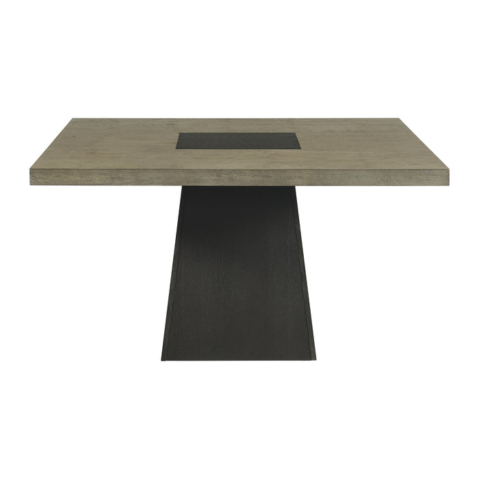 Jemma Square Table w/ Grey Top & Dark Espresso Base