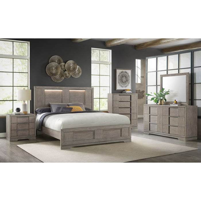 Kelis 6-Drawer Dresser in Grey - Pierce Furniture Gallery
