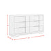 Kelis 6-Drawer Dresser in Grey - Pierce Furniture Gallery