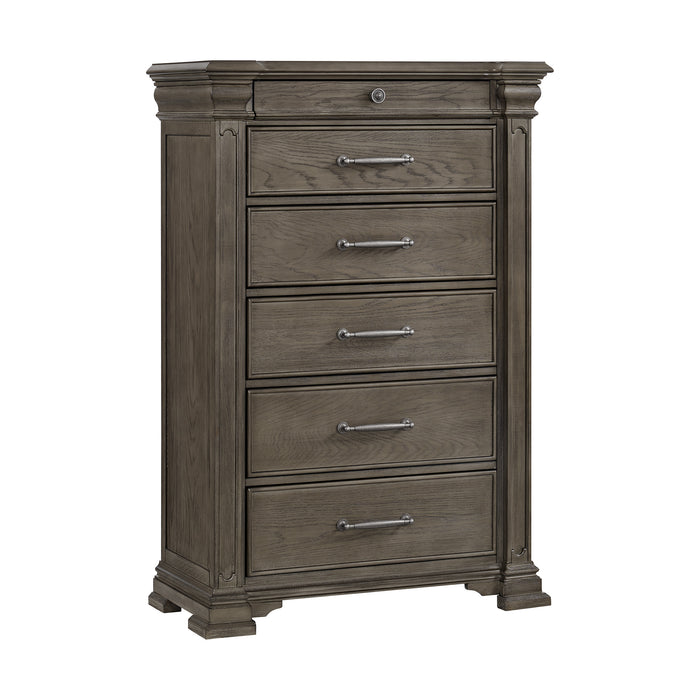Kings Court 6-Drawer Chest in Grey - Pierce Furniture Gallery