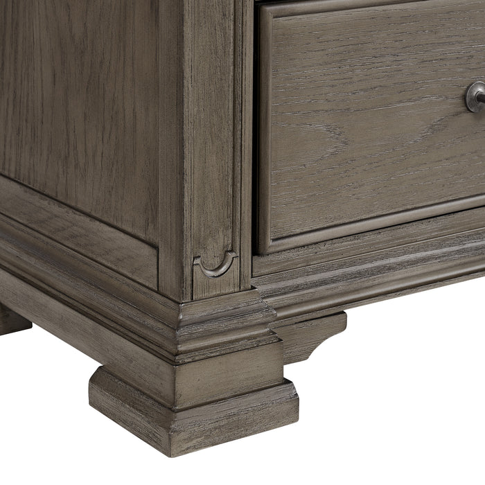 Kings Court 6-Drawer Chest in Grey - Pierce Furniture Gallery