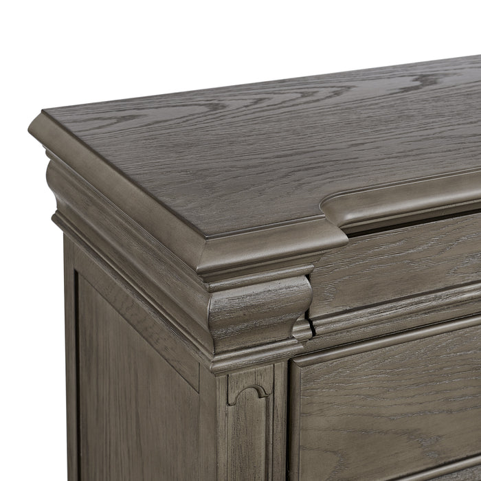 Kings Court 6-Drawer Chest in Grey - Pierce Furniture Gallery