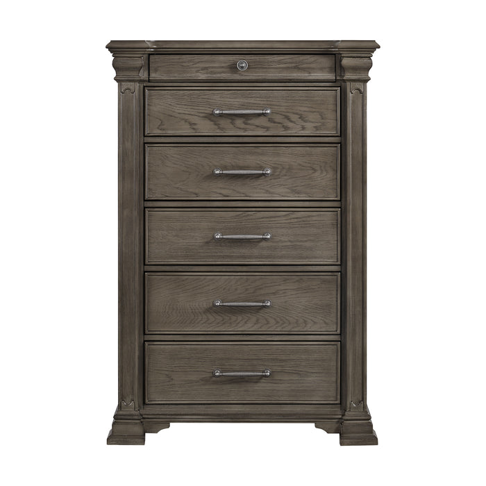 Kings Court 6-Drawer Chest in Grey - Pierce Furniture Gallery