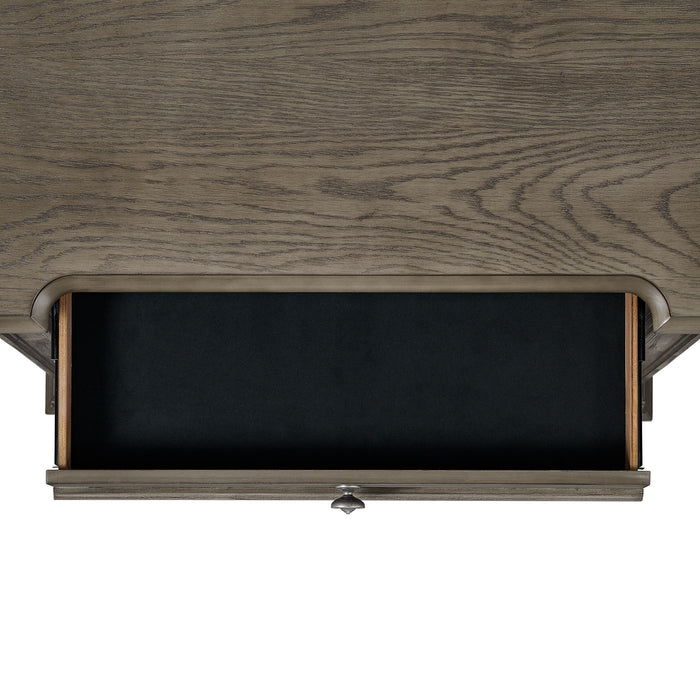 Kings Court 3-Drawer Nightstand (Sliding Top) in Grey