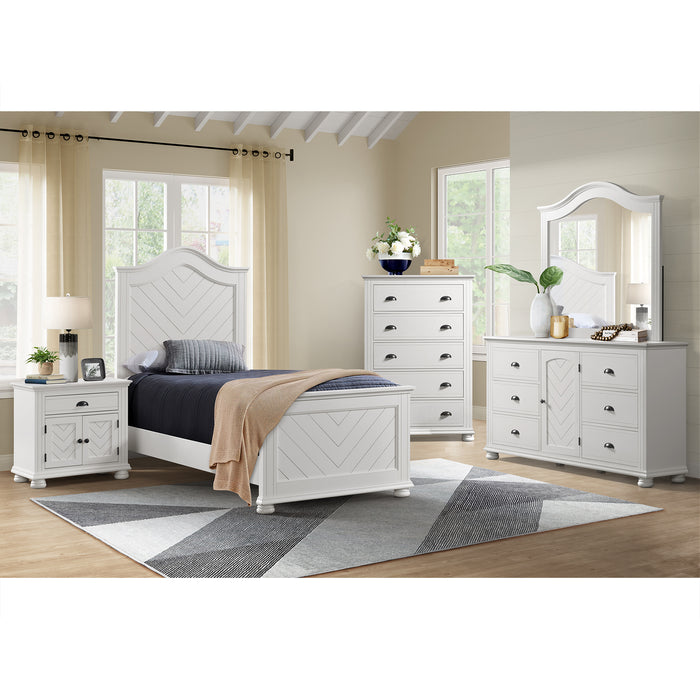 Kona Dresser and Mirror Set in White