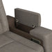 Lantana Power Motion Loveseat with Power Headrest, Led, and Console in Rocky Grey/Brown - Pierce Furniture Gallery