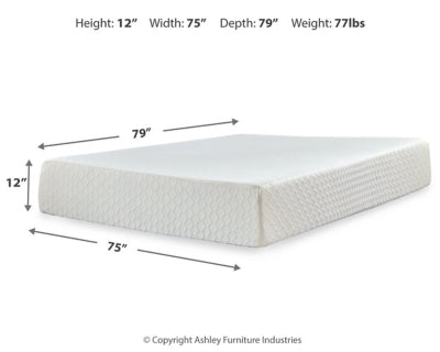 Chime 12 Inch Memory Foam Mattress in a Box - Pierce Furniture Gallery