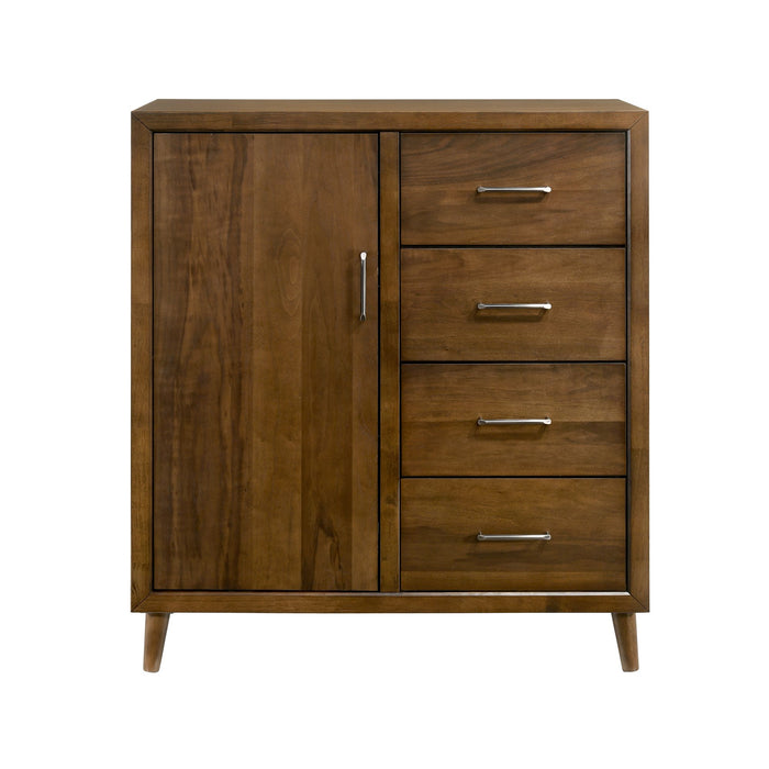 Malibu 4-Drawer Chest in Walnut