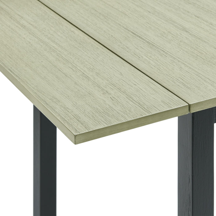 Martin 3 pc Drop Leaf Dining Set (Black Base)