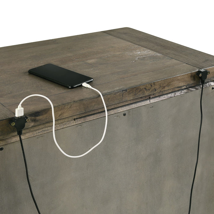 Maverick Nightstand w/USB Grey