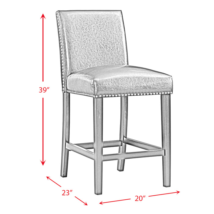 Meridian Counter Side Chair Grey (2 Per Pack) - Pierce Furniture Gallery