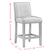Meridian Counter Side Chair Grey (2 Per Pack) - Pierce Furniture Gallery