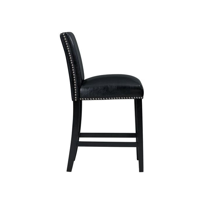 Meridian Counter Side Chair Black (2 Per Pack)