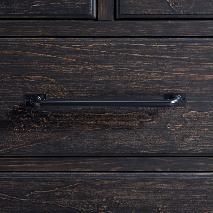 Montrose Storage Bedroom Set in Espresso & Brown