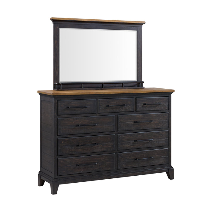 Montrose Storage Bedroom Set in Espresso & Brown