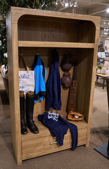 Dovander Hall Tree with Storage Bench - Pierce Furniture Gallery