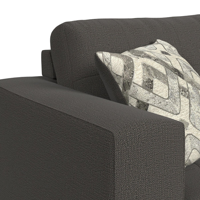 Options One 8PC Living Room Set in Palmer Plus Ash with Media Console