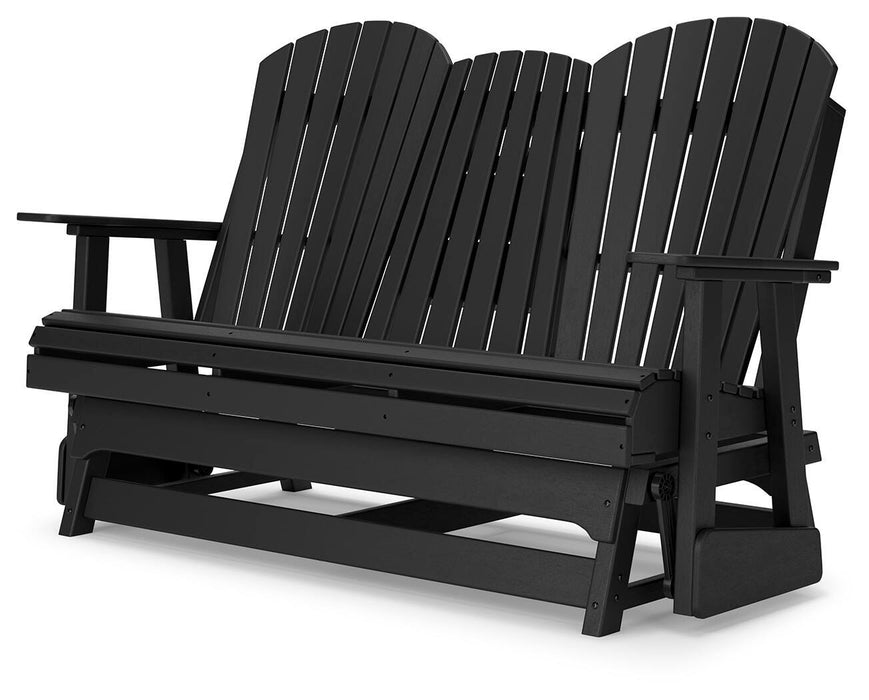 Hyland wave Outdoor Glider Loveseat - Pierce Furniture Gallery