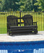 Hyland wave Outdoor Glider Loveseat - Pierce Furniture Gallery