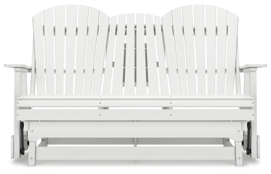Hyland wave Outdoor Glider Loveseat - Pierce Furniture Gallery