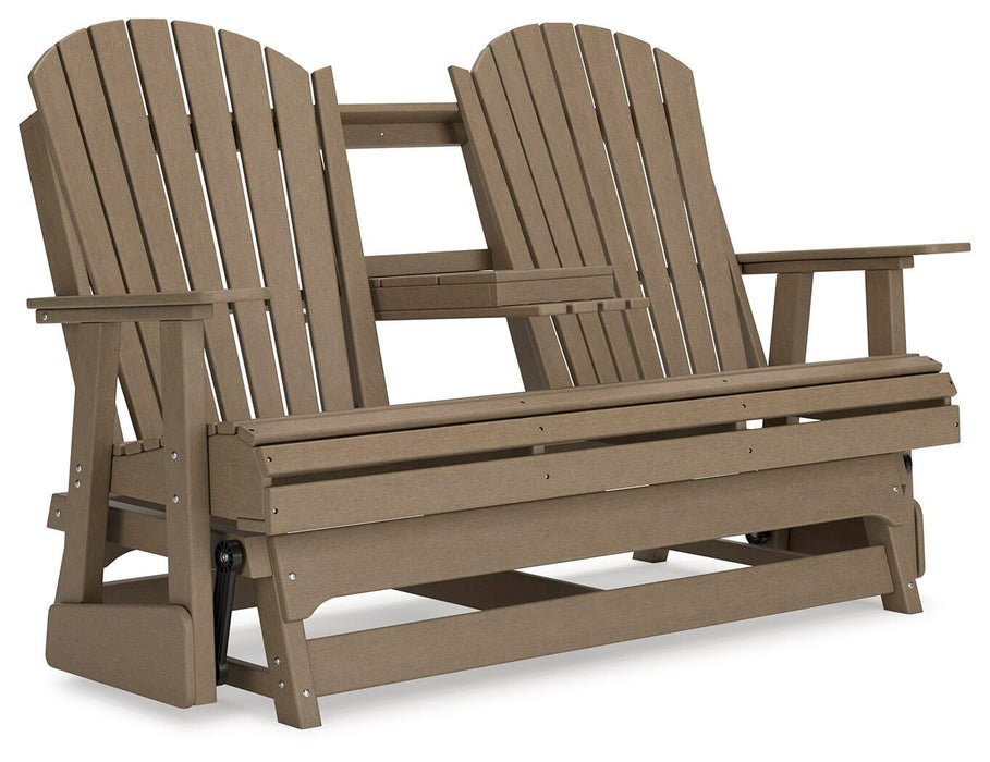 Hyland wave Outdoor Glider Loveseat - Pierce Furniture Gallery