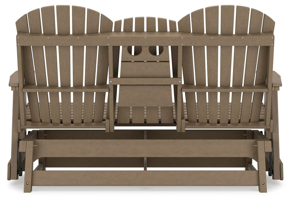Hyland wave Outdoor Glider Loveseat - Pierce Furniture Gallery