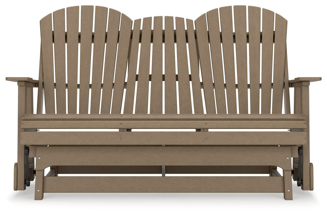 Hyland wave Outdoor Glider Loveseat - Pierce Furniture Gallery