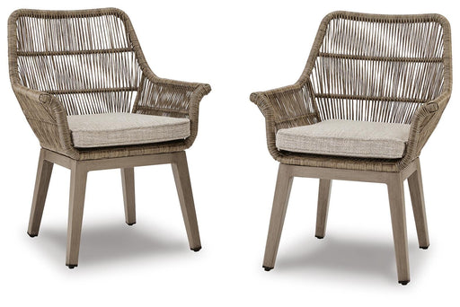 Beach Front Arm Chair with Cushion (Set of 2) - Pierce Furniture Gallery