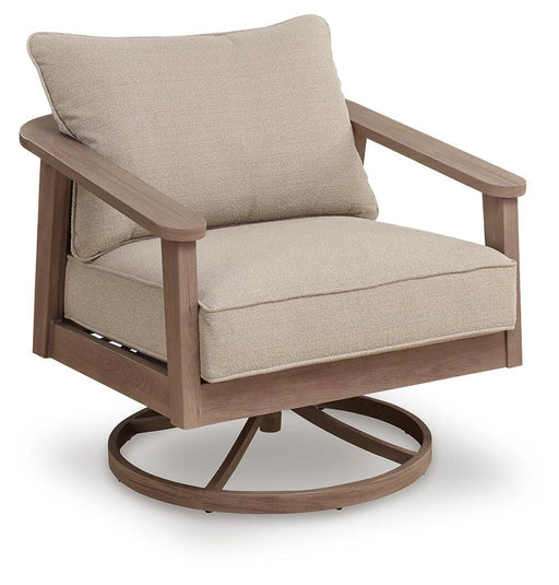 Harmony Headlands Outdoor Swivel Lounge with Cushion - Pierce Furniture Gallery