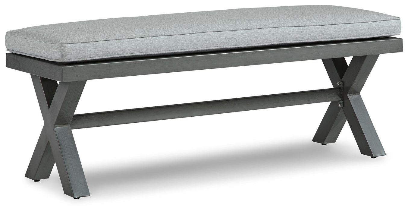 Elite Park Outdoor Bench with Cushion - Pierce Furniture Gallery
