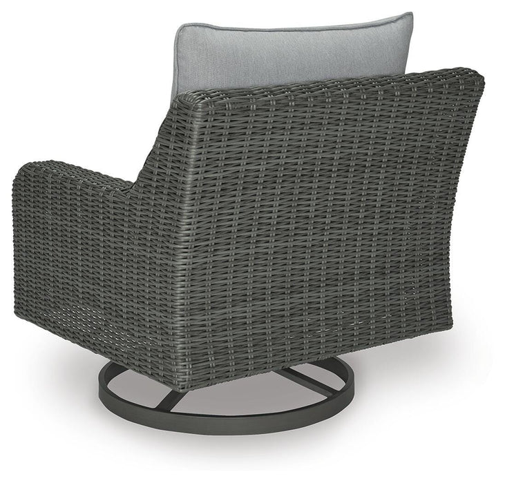 Elite Park Outdoor Swivel Lounge with Cushion - Pierce Furniture Gallery