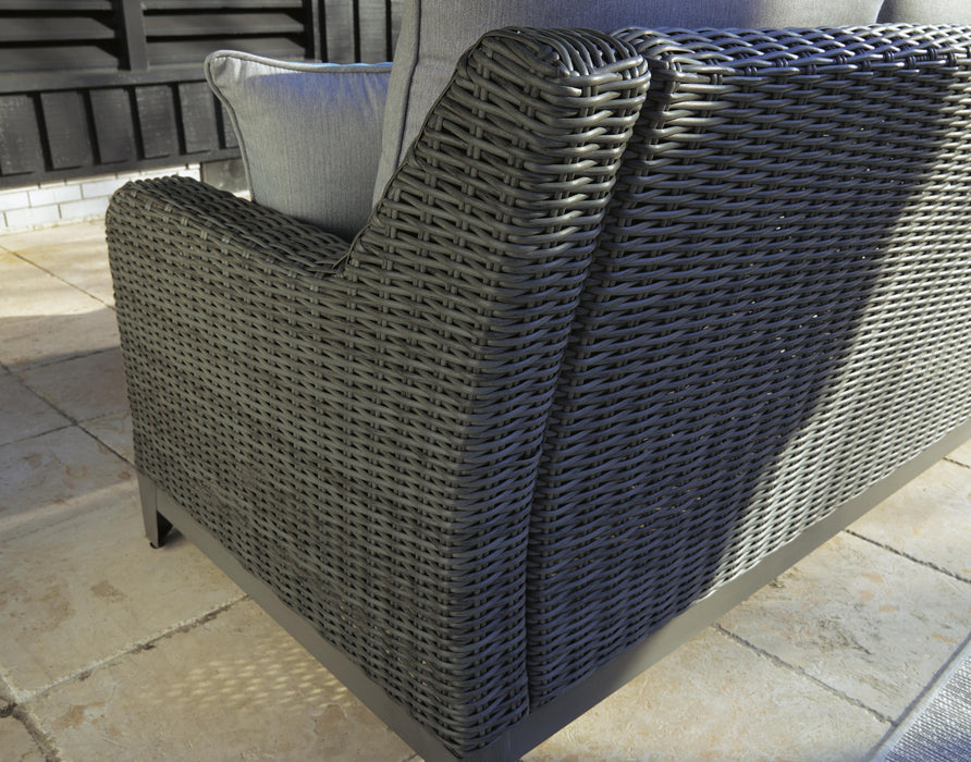 Elite Park Outdoor Loveseat with Cushion - Pierce Furniture Gallery