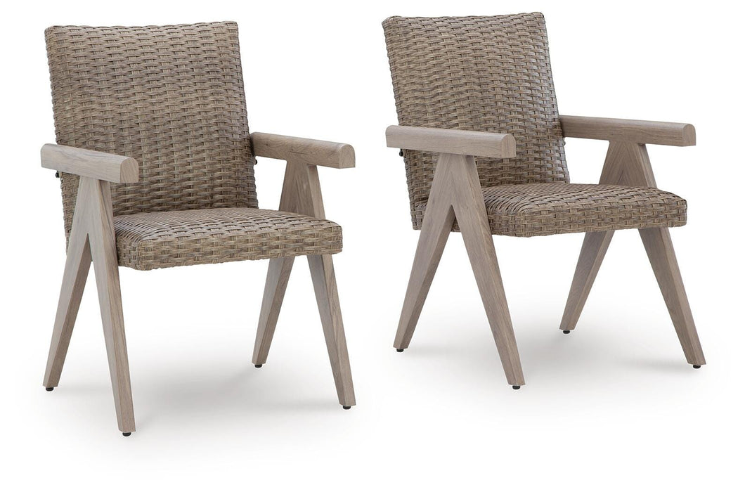 Cliff Trails Outdoor Arm Chair (Set of 2) - Pierce Furniture Gallery