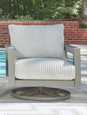 Hurley Park Outdoor Swivel Chair with Cushion - Pierce Furniture Gallery