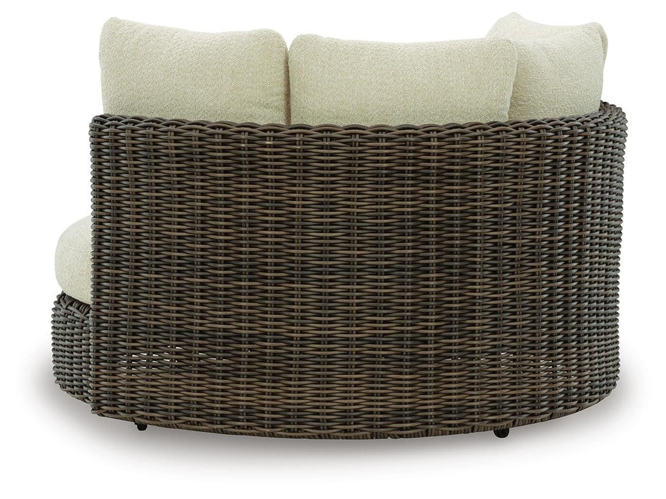 Kimora Outdoor Swivel Lounge Chair with Cushion - Pierce Furniture Gallery