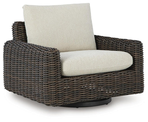 Kimora Outdoor Swivel Lounge Chair - Pierce Furniture Gallery