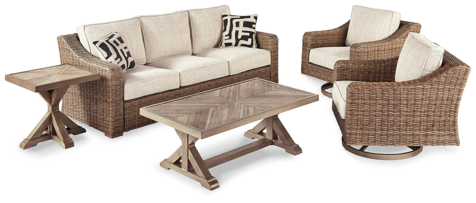 Beachcroft Outdoor Conversation Set - Pierce Furniture Gallery