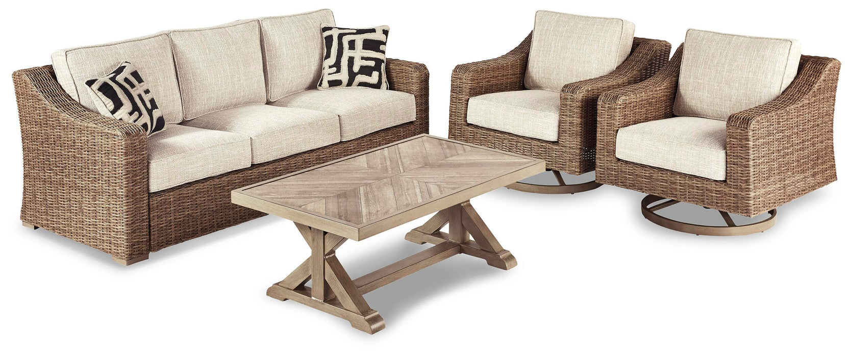 Beachcroft Outdoor Conversation Set - Pierce Furniture Gallery